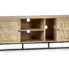 Padstow TV Unit - Rattan/Oak
