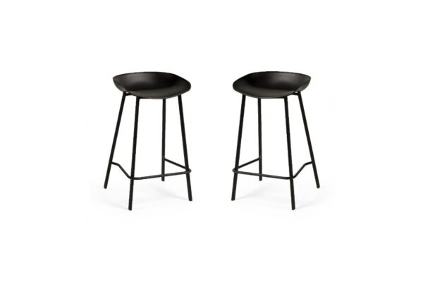 Set Of 2 Renzo Bar Stool - Grey