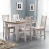 Richmond Extending Dining Table - Elephant Grey/Pale Oak