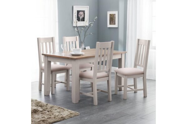 Richmond Extending Dining Table - Elephant Grey/Pale Oak