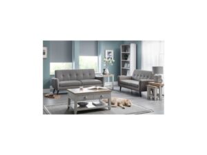Richmond Coffee Table With 2 Drawers - Grey/Pale Oak