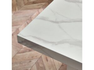 Rome Dining Table - White Marble Effect