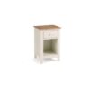 DF-JB-SAL301-featured-1 Salerno Shaker Ivory/ Oak 1 Drawer Bedside