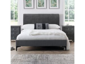 Sanderson Diamond Quilted Velvet Bed