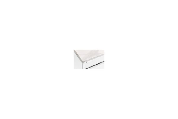 Scala Dining Table - White Marble/Chrome