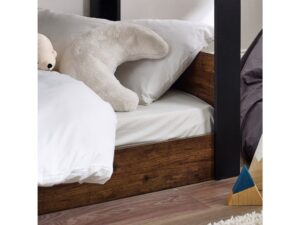 Solomon Bunk Bed -  Rustic And Black