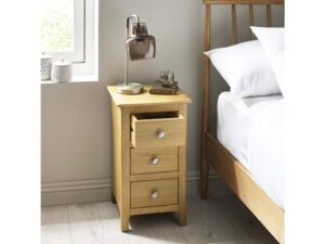 Somerset 3 Drawer Bedside - Oak