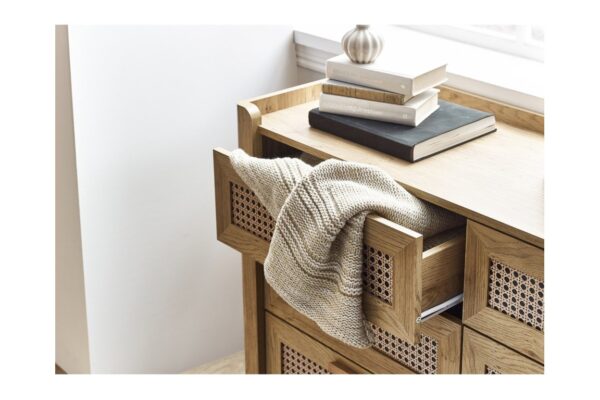Sydney 6 Drawer Wide Chest - Oak