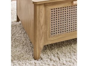 Sydney 2 Drawer Coffee Table - Rattan Effect