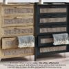 Sydney 5 Drawer Chest - Black Ash