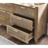 Sydney 6 Drawer Wide Chest - Black Ash