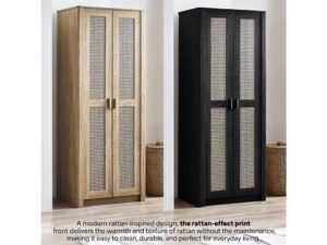 Sydney 2 Door Wardrobe - Black Ash