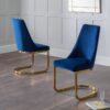 Set Of 2 Vittoria Cantilever Dining Chairs - Grey