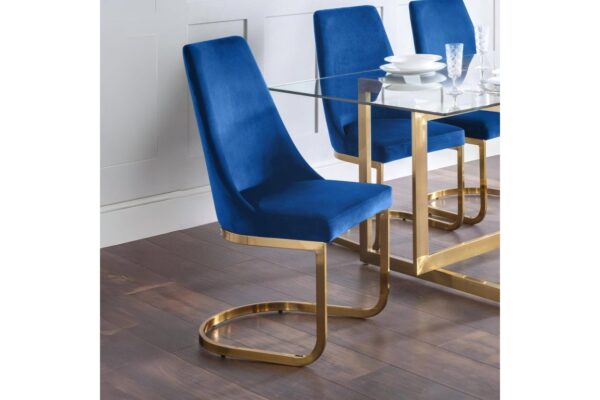 DF-JB-VIT004-featured-2 Set Of 2 Vittoria Cantilever Dining Chairs - Blue