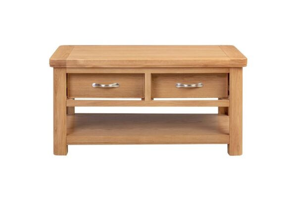 Chatsworth Oak Coffee Table with 2 Drawers