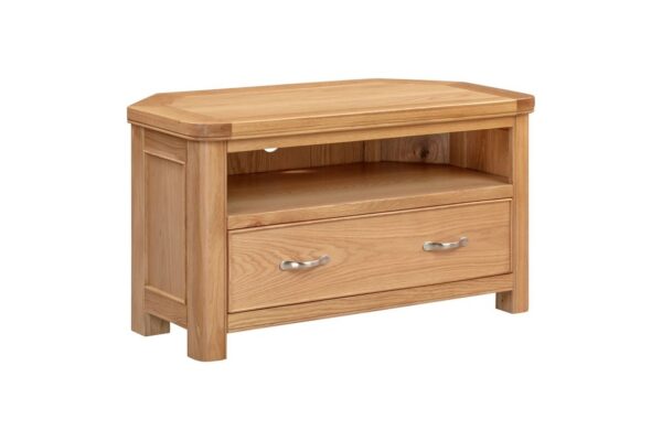 Chatsworth Oak Corner TV Unit