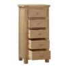 Foxington Oak 5 Drawer Chest
