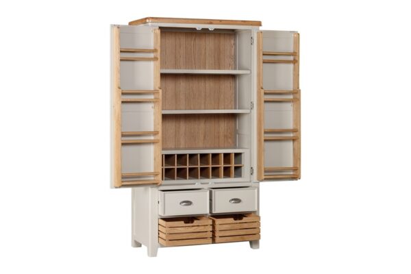 Kingsbury Painted Double Larder Cupboard