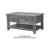 Shrewsbury Coffee Table with Drawers