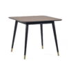 Findlay Square Dining Table - Walnut & Black