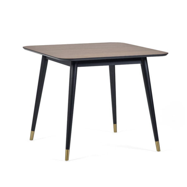 Findlay Square Dining Table - Walnut & Black