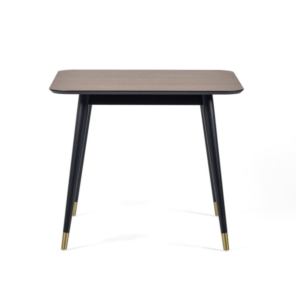 Findlay Square Dining Table - Walnut & Black
