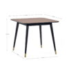 Findlay Square Dining Table - Walnut & Black