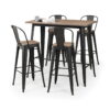 Set Of 2 Grafton Metal Bar Stools