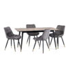Set Of 2 Hadid Dining Chairs - Grey