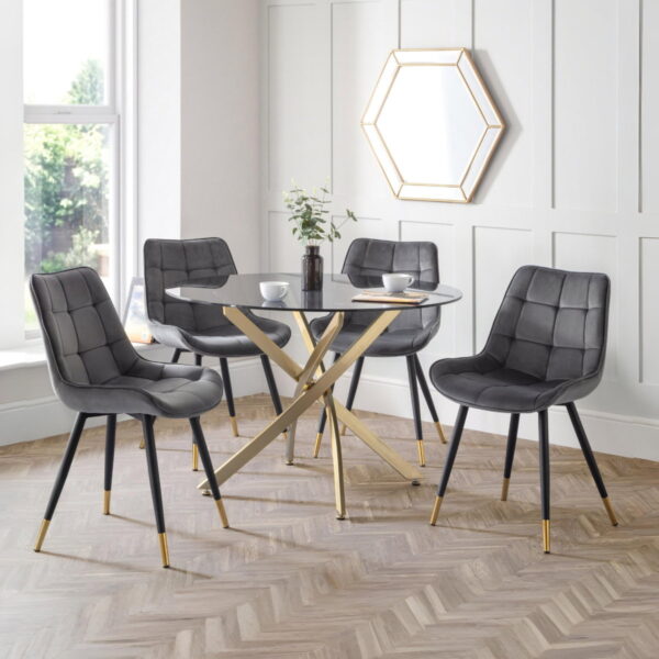 Set Of 2 Hadid Dining Chairs - Green