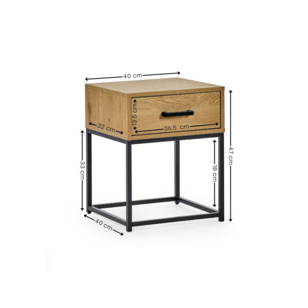 Harlow 1 Drawer Bedside