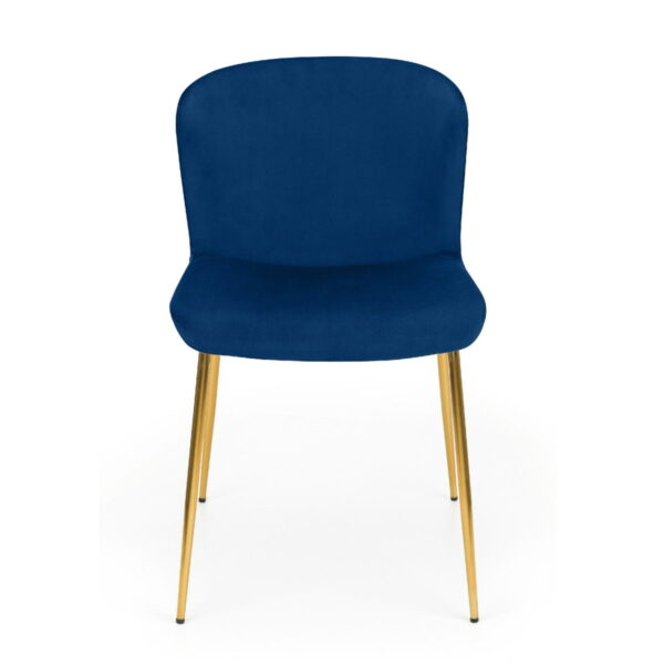 Set Of 2 Harper Dining Chairs - Grey & Gold
