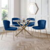Set Of 2 Harper Dining Chairs - Dusky Pink
