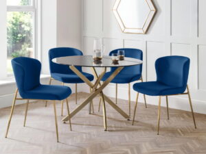 Set Of 2 Harper Dining Chairs - Dusky Pink