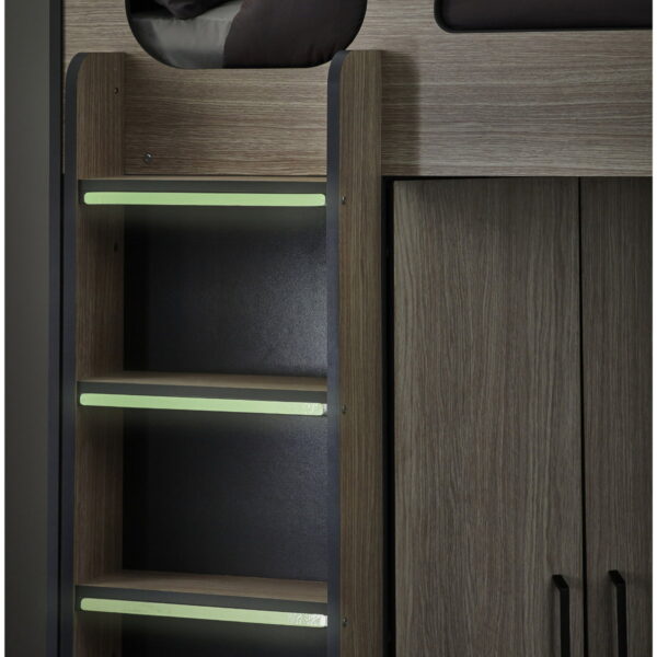 Hercules Highsleeper - Woodgrain/Anthracite