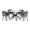 Set Of 2 Hobart Scalloped Dining Chairs