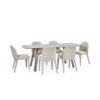 Set of 2 Holly Dining Chairs - Pearl Sand