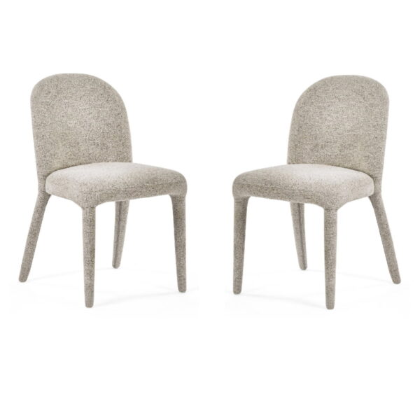 Set of 2 Holly Dining Chairs - Pearl Sand
