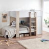Horizon Bunk Bed - Pale Wood And White