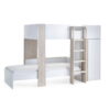Horizon Bunk Bed - Pale Wood And White