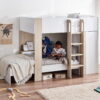 Horizon Bunk Bed - Pale Wood And White