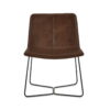 Joren PU Leather Accent Chair - Brown