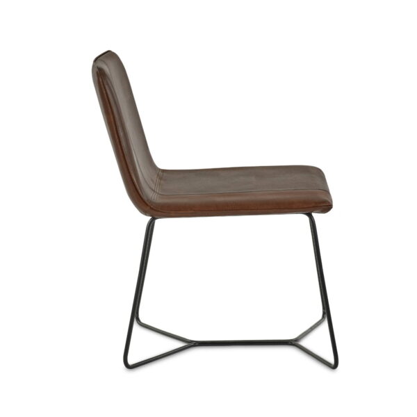 Joren PU Leather Accent Chair - Brown