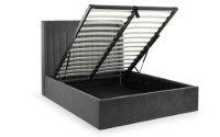 Langham Scalloped Headboard Storage Bed - 135cm