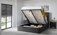 Langham Scalloped Headboard Storage Bed - 135cm