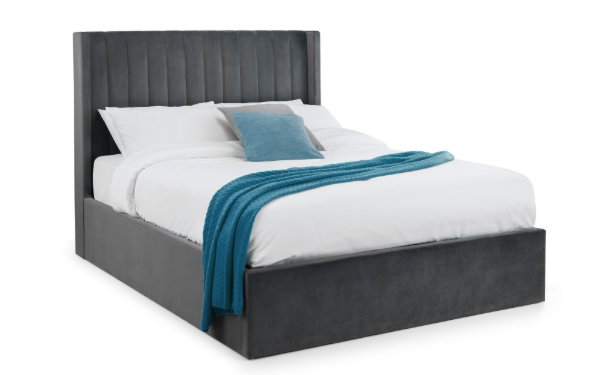 Langham Scalloped Headboard Storage Bed - 135cm