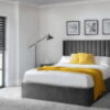 Langham Scalloped Headboard Storage Bed - 135cm