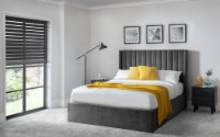 Langham Scalloped Headboard Storage Bed - 135cm