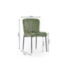 Set Of 2 Leonie Dining Chairs - Green