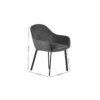 Set Of 2 Lima Dining Chairs - Grey